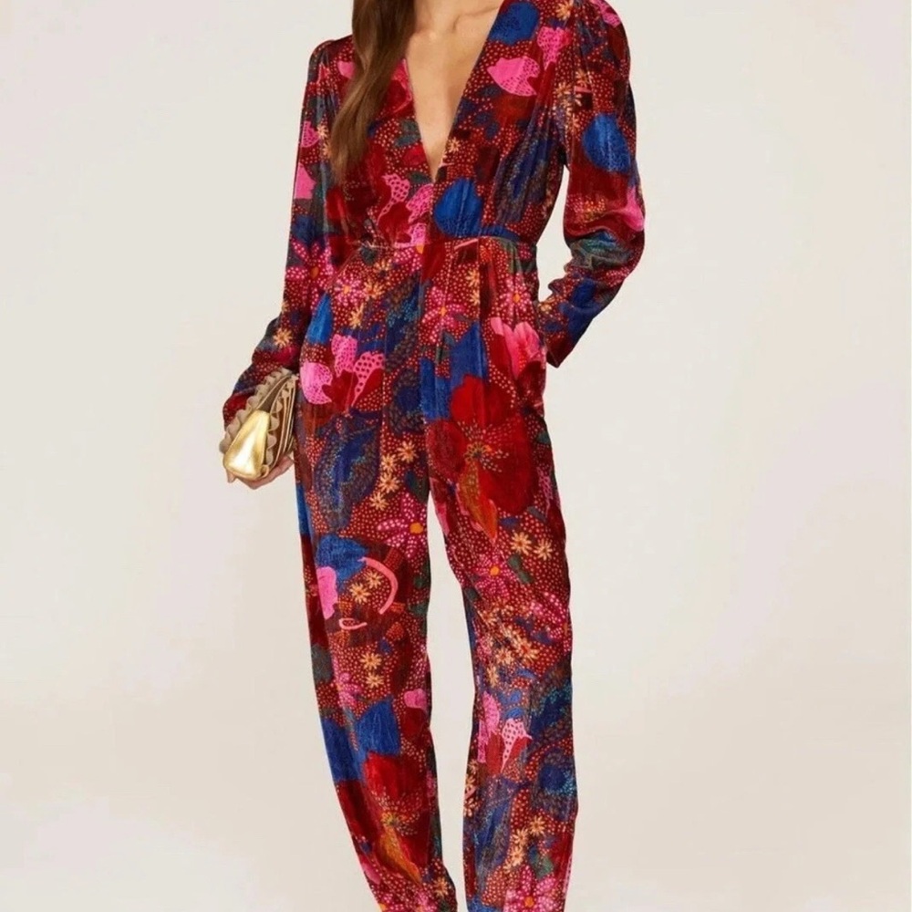 FARM Rio Colorful Floral Jumpsuit